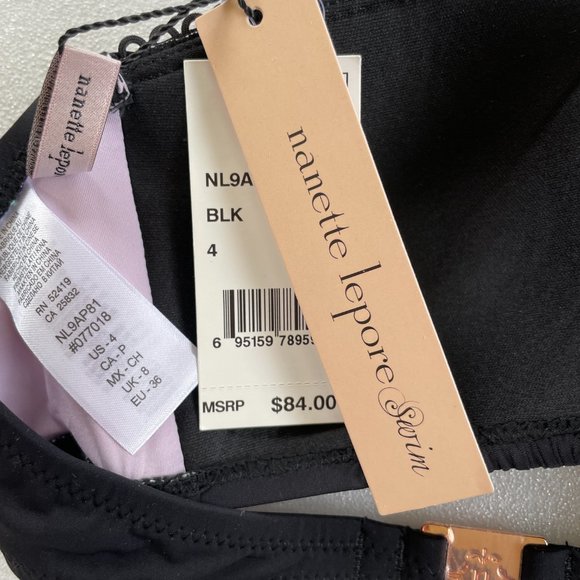 Nanette Lepore Swim Embroidered Floral Bandeau - Picture 4 of 4